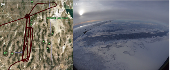 flight path for Nevada