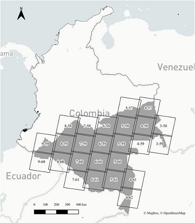Landsat scenes
