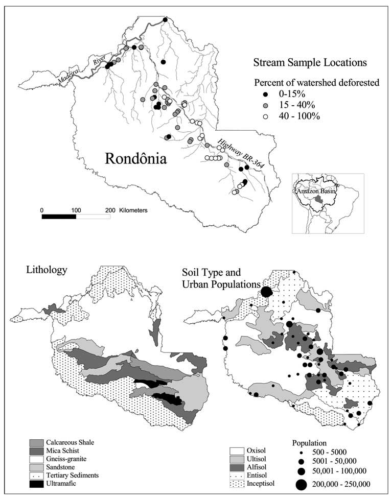 watershed sampling locations