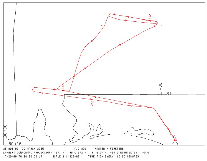 Typical flight path for this dataset.