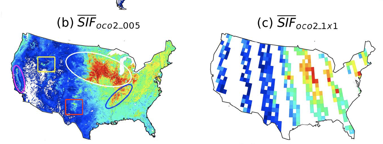 swath and high-resolution gridded SIF data
